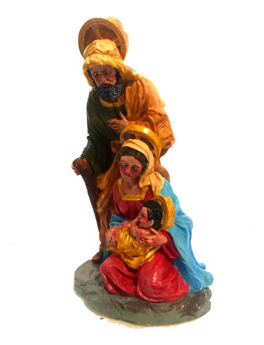 Pesebre Navidad Nacimiento 28cm De Yeso - Pintado A Mano