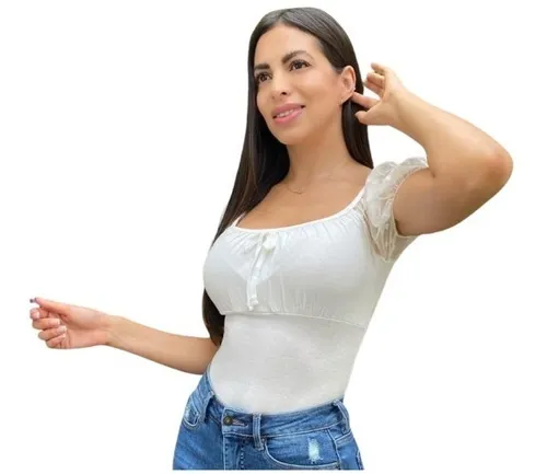 Blusa manga corta transparente new arrivals