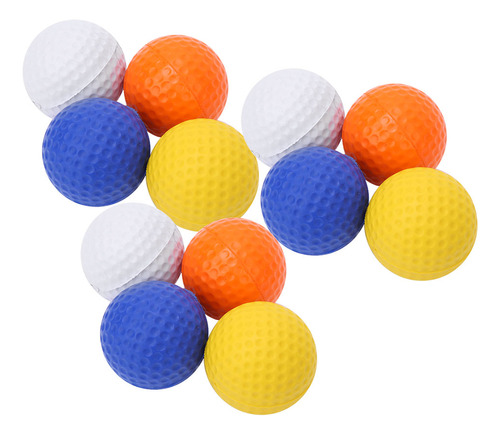 12 Pelotas De Golf De Poliuretano Para Niños, Coloridas Y El