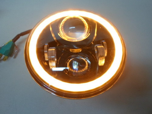 Faro 7 Cromo Yamaha V Star Classic 650 1100 Ojo Bi-tono