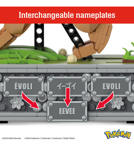 Conjunto De Construção De Bonecos De Ação Mega Pokémon Motio
