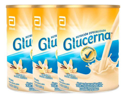 Pack X 3 Glucerna Vainilla 900g - g a $667