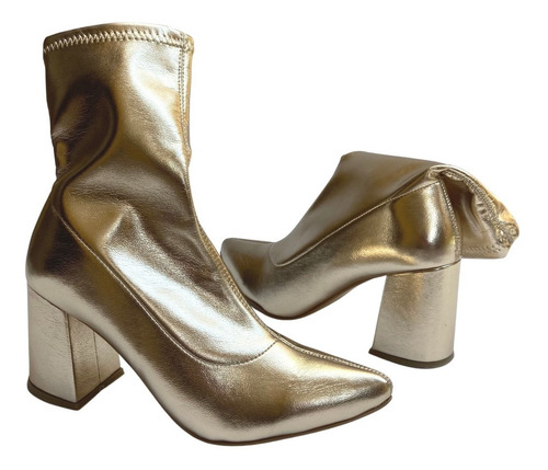 Imagen 6 de 10 de Botin Stretch Felipe Rentería Tacón 7cms Botas Mujer Moda