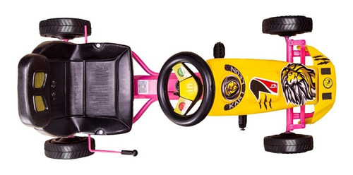 Carrito Montable A Pedales Go Kart Leon Niñas Rosa Mod. 2020