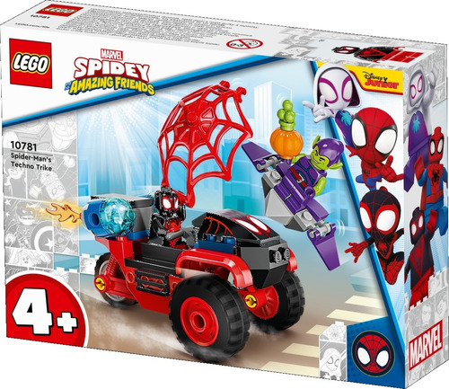 Lego Spidey- Miles Morales: Tecnotrike De Spider-man (10781) Cantidad de piezas 59