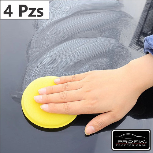 Esponjas Aplicadoras Cera Pack De 4 Pz Esponjitas Amarillas