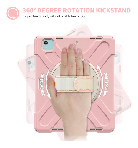 Funda Para Ipad Air 13 Pulgadas Batianda M3 M2 Chip 2024 202 Rosado