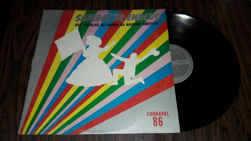 Lp Vinil  Sambas De Enredo Santos  Carnaval 86