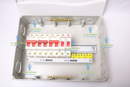 Kit Quadro Distribuição Embutir P 12 Disjuntores Conforme D
