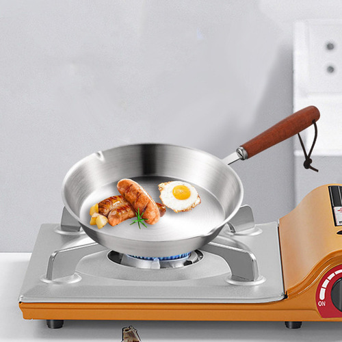 Sartén Antiadherente De Acero Inoxidable Para Cocina, Con