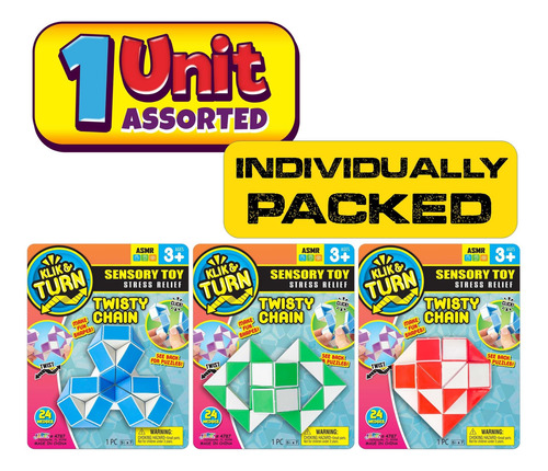 Twist Snake Puzzle Magic Snake Cube Play Fidget (1 Unit)