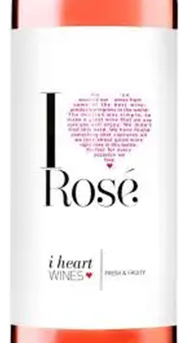 Pack De 6 Vino Rosado I Heart Rose 750 Ml