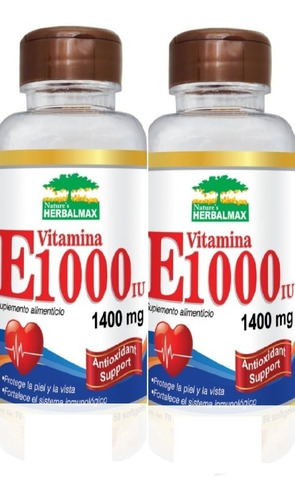  Vitamina E 1000iu Piel Promo 2 Frascos