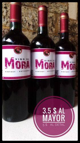 Vino De Mora Las Nubes De La Culatajoven, Semi Seco