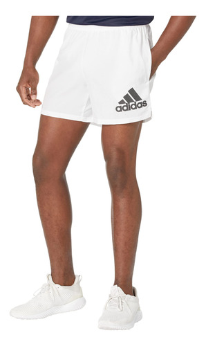 Adida Pantalon Corto Run It Para Hombre Blanco Talla L