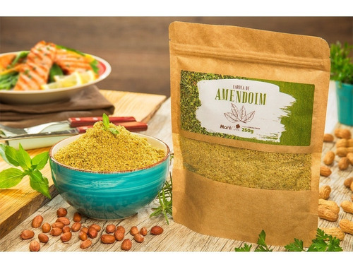 Farofa De Amendoim Low Carb Sabor Ervas Finas - 250g