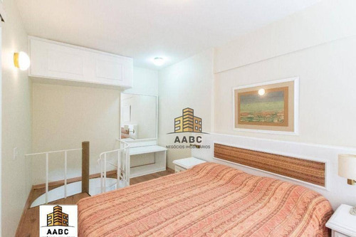Imagem 18 de 27 de Flat Com 1 Dormitório À Venda, 51 M² Por R$ 597.000,00 - Moema - São Paulo/sp - Fl0048