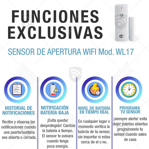Imagen 4 de 9 de Alarma Wifi Alexa Google Seguridad Magnetico Puerta Ventana