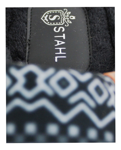 Pantufla Dama Ultra Confort Cómoda Original Stahl 5125 Negro