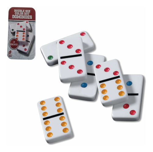 Juego Domino Caja Metálica 20 Piezas , Entretenido Juego B13