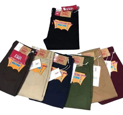 Pantalones Levis 501 Clasicos Variedad De Colores Y Tallas
