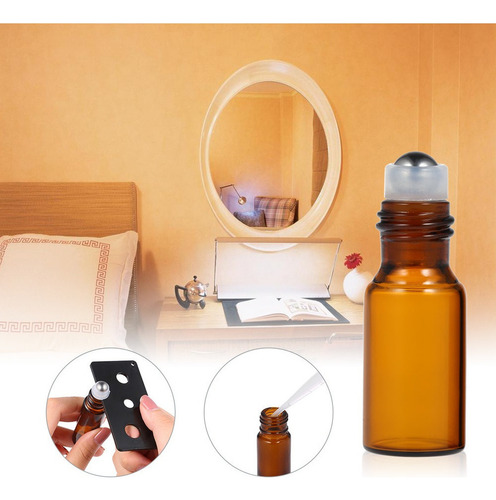 Cv 10 Botellas De 5 Ml Para Aceites Esenciales Roll-on De