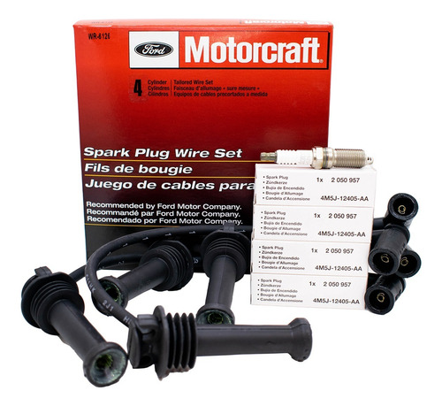 Kit Bujías Y Cables Ford Motorcraft Fiesta 1.6 Sigma Orig