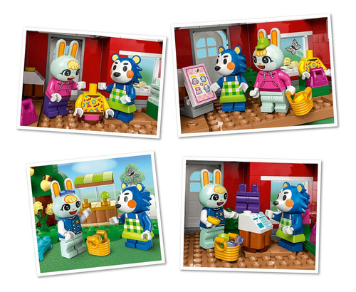 Kit de construcción Lego Animal Crossing Tienda de ropa de las Hermanas Manitas 77055