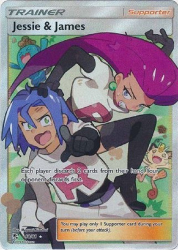 Jessie & James 68/68 Full Art Ultra Raro Pokemon Tcg