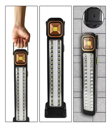 Lámpara Emergencia Recargable Led Solar Usb
