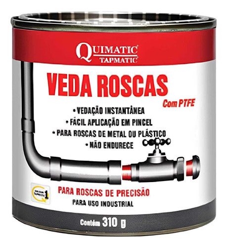 Veda Rosca Com Teflon 310g Tapmatic