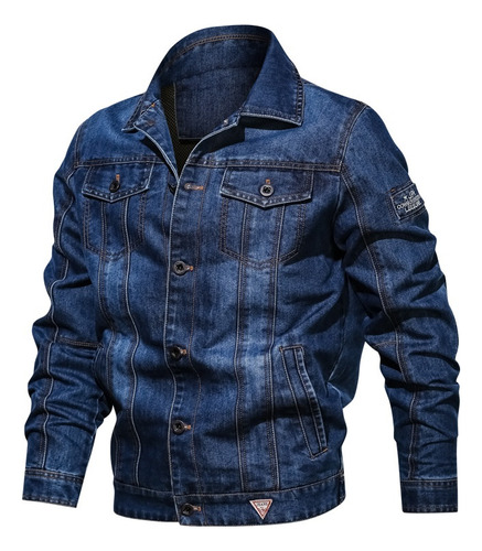 Jaqueta Jeans Masculina Jaqueta Jeans Rasgada