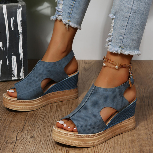 Sandalias Elegantes De Verano Para Mujer, Cómodas, Destalona