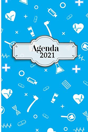 Agenda 2021: Tema Farmaceutico Medicina Agenda Mensual Y Sem