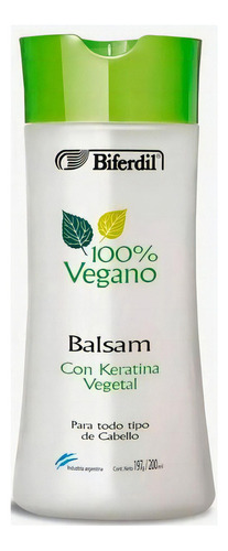 Acondicionador Biferdil Keratina Vegetal 100% Vegano 200ml