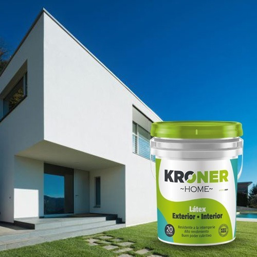 Pintura Látex Antihongo Interior Exterior Kroner Oferta 20 L
