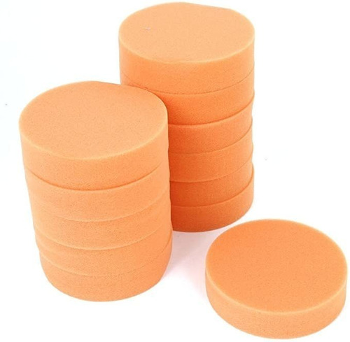 Limpieza Pulido Uxcell Coche 12pcs Esponja Pad Naranja