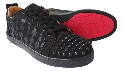 Tenis Suela Roja Serigrfiado Estoperol Urbano Moda Clasico
