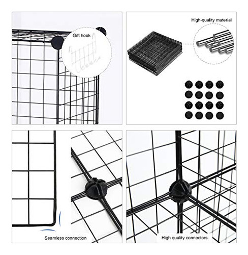 Organizador De Cubos De Alambre Estante Modular De 8 Cubos I