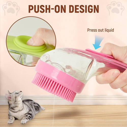 . Nuevo Y Cómodo Cepillo De Champú Para Perros Con
