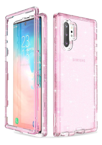 Funda Galaxy Note 10 Plus Ulak Pink Glitter