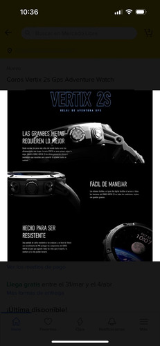 Reloj Vertix 2 S Gris (Usado)