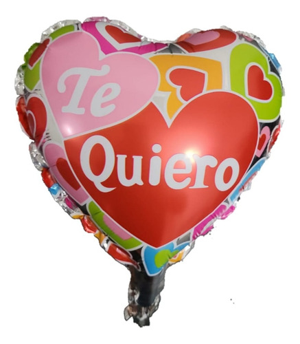 Globo De Corazon Te Quiero De 25xcm X 5 Unidades