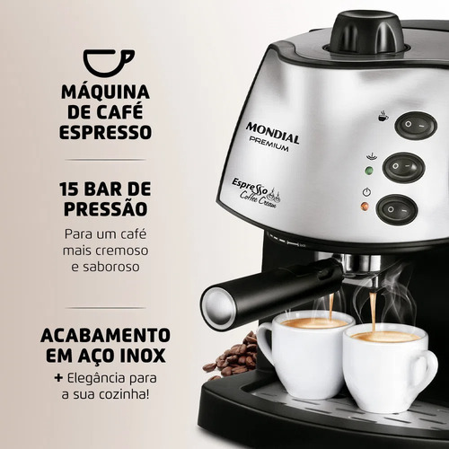 Máquina De Café Expresso C-08 Coffee Cream Mondial 110v