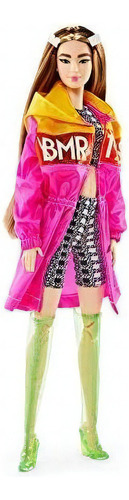 Barbie Bmr1959 Mattel Gnc47 Asiática Abrigo Rosa