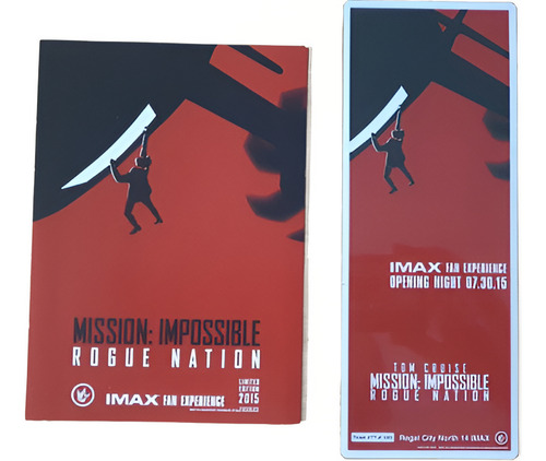 Mini Poster Imax Mision Imposible Rogue Nation Tom Cruise