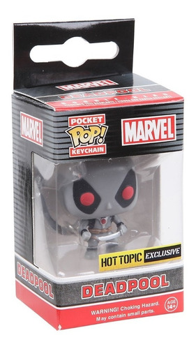 Funko Pop Llavero Deadpool Xforce Exclusivo Gris Marvel Xcl