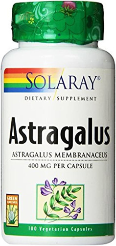 Solaray Astragalus Cápsulas, 400 mg, 100 count