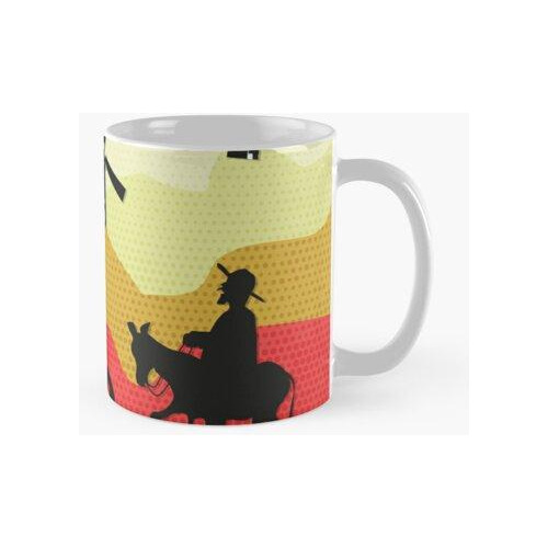 Taza Inclinando En Los Molinos De Viento, Don Quijote Calida