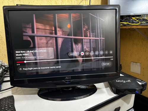 Monitor Tv Aoc L19w831 19pol Com Hdmi Retrogaming Preto (Usado)